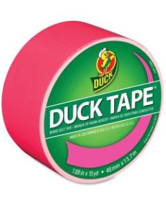 Duck Brand Color Duct Tape - 15 yd Length x 1.88in Width - 1 / Roll - Pink