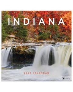 TF Publishing Scenic Wall Calendar, 12in x 12in, Indiana, January To December 2022