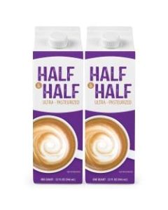 National Brand Half & Half Cartons, 32 Oz, Pack of 2 Cartons