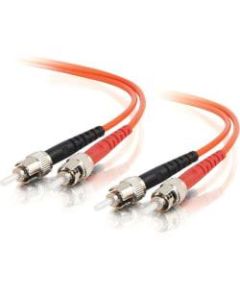 C2G-5m ST-ST 50/125 OM2 Duplex Multimode Fiber Optic Cable (Plenum-Rated) - Orange - Fiber Optic for Network Device - ST Male - ST Male - 50/125 - Duplex Multimode - OM2 - Plenum-Rated - 5m - Orange