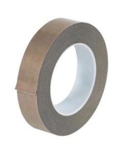 Office Depot Brand PTFE Glass Cloth Tape, 3 Mils, 3in Core, 1in x 54ft, Brown