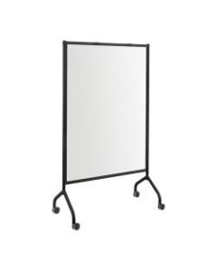 Safco Impromptu Full Magnetic Dry-Erase Whiteboard Screen, 42in x 72in, Steel Frame With Black Finish