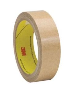 3M 927 Adhesive Transfer Tape Hand Rolls, 3in Core, 1in x 60 Yd., Clear, Case Of 36