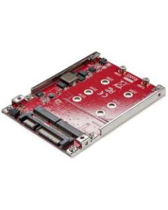 StarTech.com Dual-Slot M.2 to SATA Adapter - M.2 SATA Adapter for 2.5in Drive Bay - M.2 Adapter - M.2 SSD Adapter - M.2 NGFF SSD Adapter - RAID - 2 x SSD Supported - Serial ATA/600 Controller - RAID Supported 0, 1, Concatenation - 2 x Total Bays