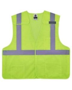 Ergodyne GloWear Safety Vest, Breakaway Hi-Vis 8217BA, Class 2, 4X/5X, Lime