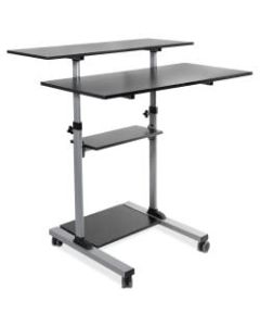 Mount-It! MI-7970 Height-Adjustable Mobile Standing Desk, Silver