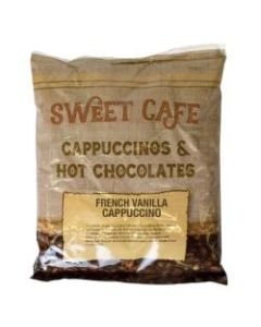 Sweet Cafe Cappuccino, French Vanilla, 2 Lb Per Bag, Carton Of 6 Bags