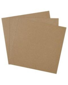 Office Depot Brand Chipboard Pads, 14in x 14in, 100% Recycled, Kraft, Case Of 460