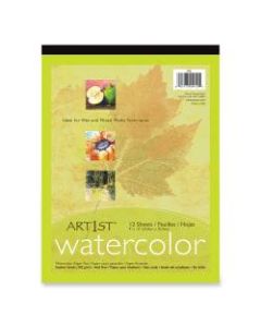 Pacon Student-Grade Watercolor Paper, 9in x 12in, White, 12 Sheets