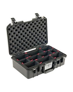 Pelican Air Protector Case With TrekPak Divider System, 6 1/8inH x 19 3/16inW x 12 4/5inD, Black