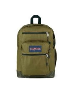 JanSport Cool Student Remix Backpack With 15in Laptop Pocket, Army Green