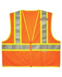 Ergodyne GloWear Safety Vest, 2-Tone 8230Z, Type R Class 2, Large/X-Large, Orange