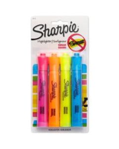 Sharpie Accent Highlighters, Assorted Colors, Pack Of 4