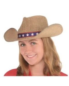 Amscan Patriotic Cowboy Hat, One Size, Country