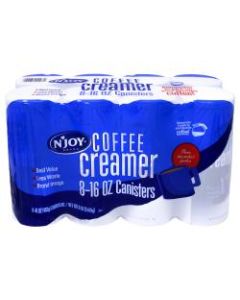 nJOY Non-Dairy Coffee Creamers, Original, 16 Oz, Pack Of 8 Cartons