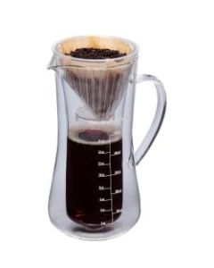 Hamilton Beach Pour Over Coffee Maker, 17 Ounce Glass Carafe - 17 fl oz Carafe - Glass