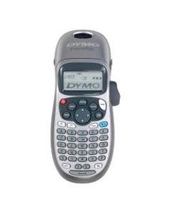 Dymo LetraTag LT-100H Electronic Label Maker - Thermal Transfer - 0.27 in/s Mono - 180 dpi - Label, Tape - 0.50in - LCD Screen - Battery - 4 Batteries Supported - AA - Silver - Handheld - ABCD Keyboard, Date Function, Auto Power Off - for Home, Office