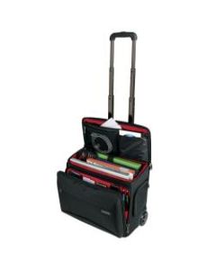 Ativa Mobil-IT Rolling Briefcase Ultimate Carry-On Workmate, 11.5inH x 17.5inW x 16.5inD, Black
