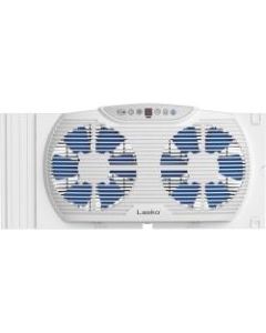 Lasko Electrically Reversible Twin Window Fan with Bluetooth - 3 Speed - Thermostat, Reverse Airflow, Timer, Bluetooth - 10.2in Height x 21.7in Width