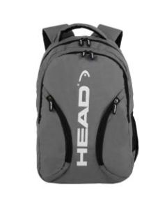 HEAD Borris Backpack With 15in Laptop Pocket, Gray