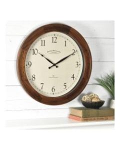 FirsTime & Co. Garrison Wall Clock, Walnut