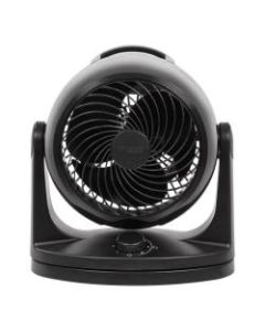 IRIS Woozoo HD18U Oscillating Circulating Fan, 12-1/4inH x 7-1/2inW x 11-7/16inD, Black