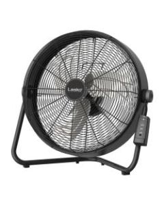 Lasko 20in 3-Speed High Velocity Fan with Remote Control, 22inH x 7inW x 22inD, Black