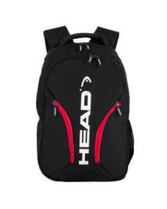 HEAD Borris Backpack With 15in Laptop Pocket, Black