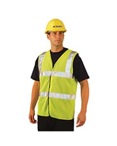 Class 2 Mesh Vests with 3M Scotchlite Reflective Tape, X-Large, Hi-Viz Yellow