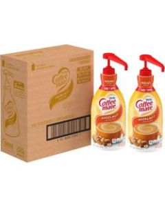 Coffee mate Liquid Creamer Pump Bottle, Gluten-Free - Hazelnut Flavor - 50.72 fl oz (1.50 L) - 2/CartonBottle - 300 Serving