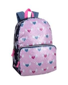 Trailmaker Reversible Glitter Sequin Backpack, Pink/Blue/Purple