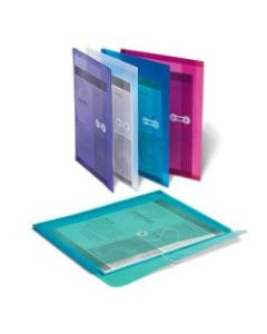 Office Depot Brand Poly String Envelopes, Letter Size, Assorted Colors, Pack Of 5