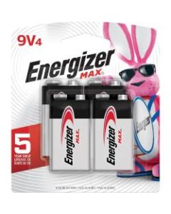 Energizer MAX Alkaline 9 Volt Batteries - For General Purpose - 9 V DC - 48 / Carton