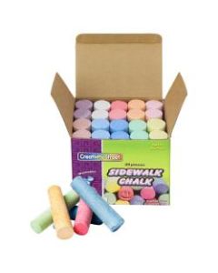 Chenille Kraft Sidewalk Chalk, Assorted Colors, Box Of 20