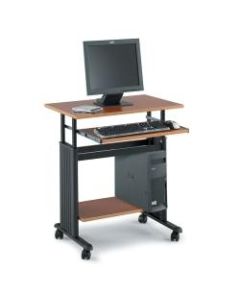 Safco Muv Adjustable-Height Workstation, Medium Oak