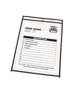 C-Line Stitched Vinyl Shop Ticket Holders, 4in x 6in, Clear, Box Of 25