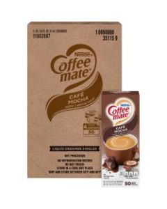 Coffee mate Liquid Creamer Tub Singles, Gluten-Free - Cafe Mocha Flavor - 0.38 fl oz (11 mL) - 200/Carton - 200 Serving