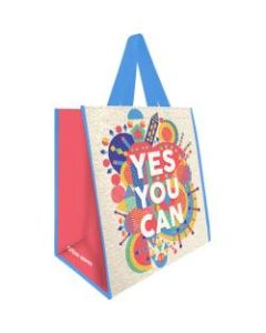 Office Depot Brand Reusable Shopping Bag, 13-1/2inH x 15inW x 9-1/4inD, Yes You Can