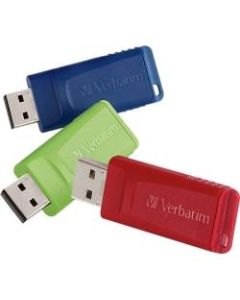 Verbatim Store "n Go USB Flash Drive, 8GB, Pack of 3