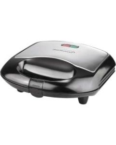 Brentwood Sandwich Maker, Black/Brushed Stainless Steel