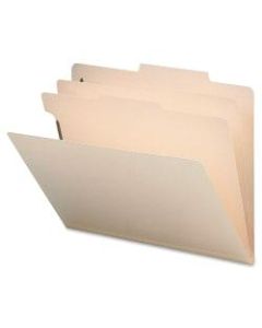 Sparco Classification Folders, Letter Size, 2 Dividers, Manila, Box Of 10