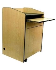 AmpliVox SN3235 - Multimedia Presentation Podium - 45in Height x 30in Width x 25in Depth - Walnut