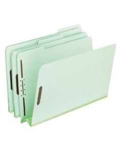 Pendaflex Pressboard Expanding Folders, 3in Expansion, 8 1/2in x 11in, Letter Size, 30% Recycled, Green, Box Of 25 Folders
