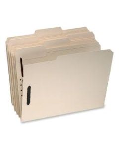 Oxford Top-Tab File Folders With Fasteners, Legal Size, 2 Fasteners, Manila, Box Of 50
