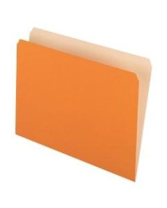 Pendaflex Straight-Cut Color File Folders, Letter Size, Orange, Box Of 100