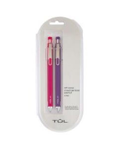 TUL Mechanical Pencils, 0.7 mm, Pink & Purple Barrels, Pack Of 2 Pencils