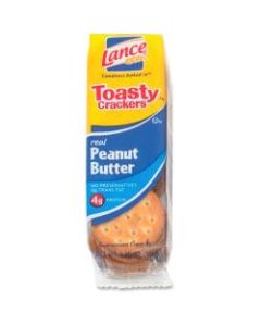 Lance Toasty Peanut Butter Cracker Sandwiches Packs - Individually Wrapped - Peanut Butter - 1 Serving Pack - 24 / Box