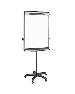 MasterVision Magnetic Gold Ultra Dry-Erase Whiteboard Mobile Presentation Easel, 76in, Steel Frame With Black Finish