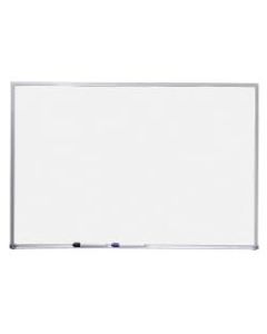 Quartet Standard Non-Magnetic Melamine Dry-Erase Whiteboard, 24in x 36in, Aluminum Frame With Silver Finish