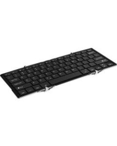 Aluratek Portable Ultra Slim Tri-Fold Bluetooth Keyboard - Wireless Connectivity - Bluetooth - 79 Key - QWERTY Layout - Computer, Notebook, Tablet, Smartphone - Android, PC, iOS